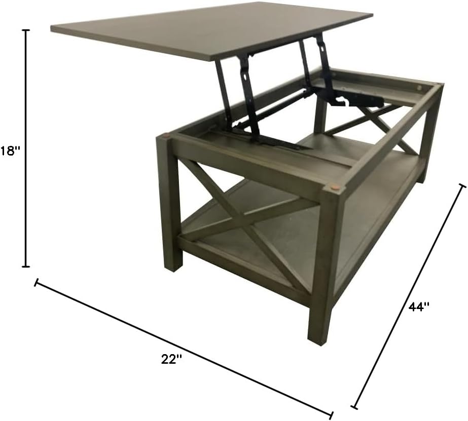 Lift Top Coffee Table and End Table Set, End Tables Living Room Set of 2 with Coffee Table (Olive Grey)