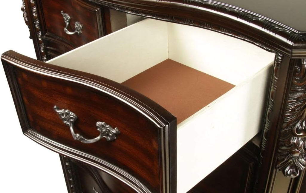 Traditional Style Antique Cherry Finish Solid Wood Nightstand (Nightstand)