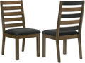 Dining Chairs Set of 2, Dining Room Chairs with Solid Wood Legs, Kitchen Chairs with Cushion (Style2, Set of 2)