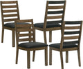 Dining Chairs Set of 4, Dining Room Chairs with Solid Wood Legs, Kitchen Chairs with Cushion (Style2, Set of 4)