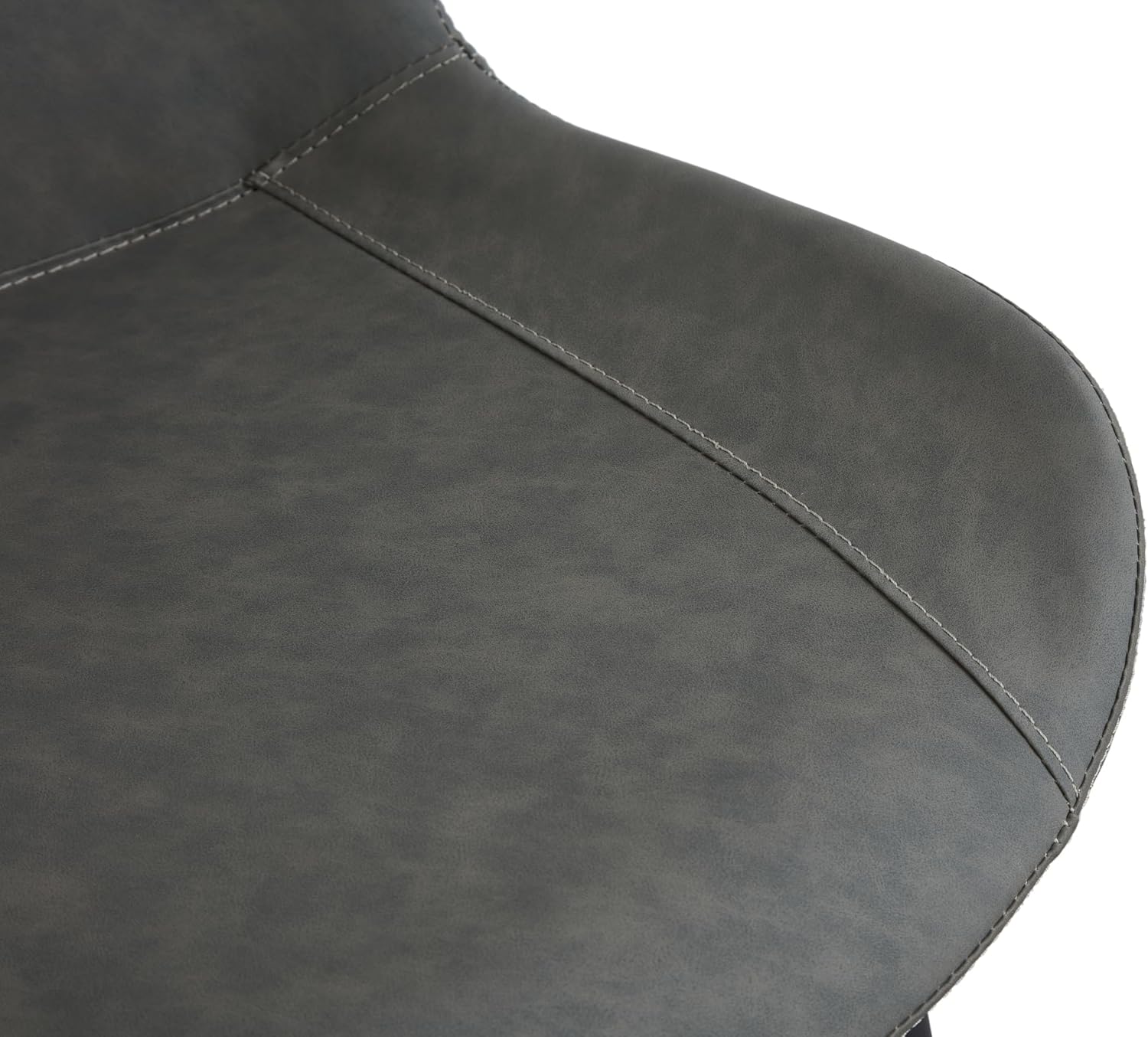 Dining Chairs Set of 4, Mid-Century Modern Dining Room Chairs with Premium Faux Leather (Set of 4, Grey)
