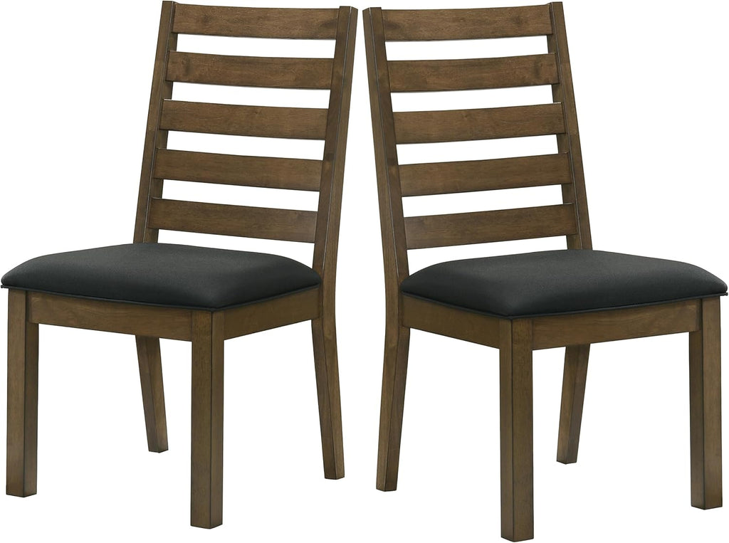 Dining Chairs Set of 6, Dining Room Chairs with Solid Wood Legs, Kitchen Chairs with Cushion (Style2, Set of 6)