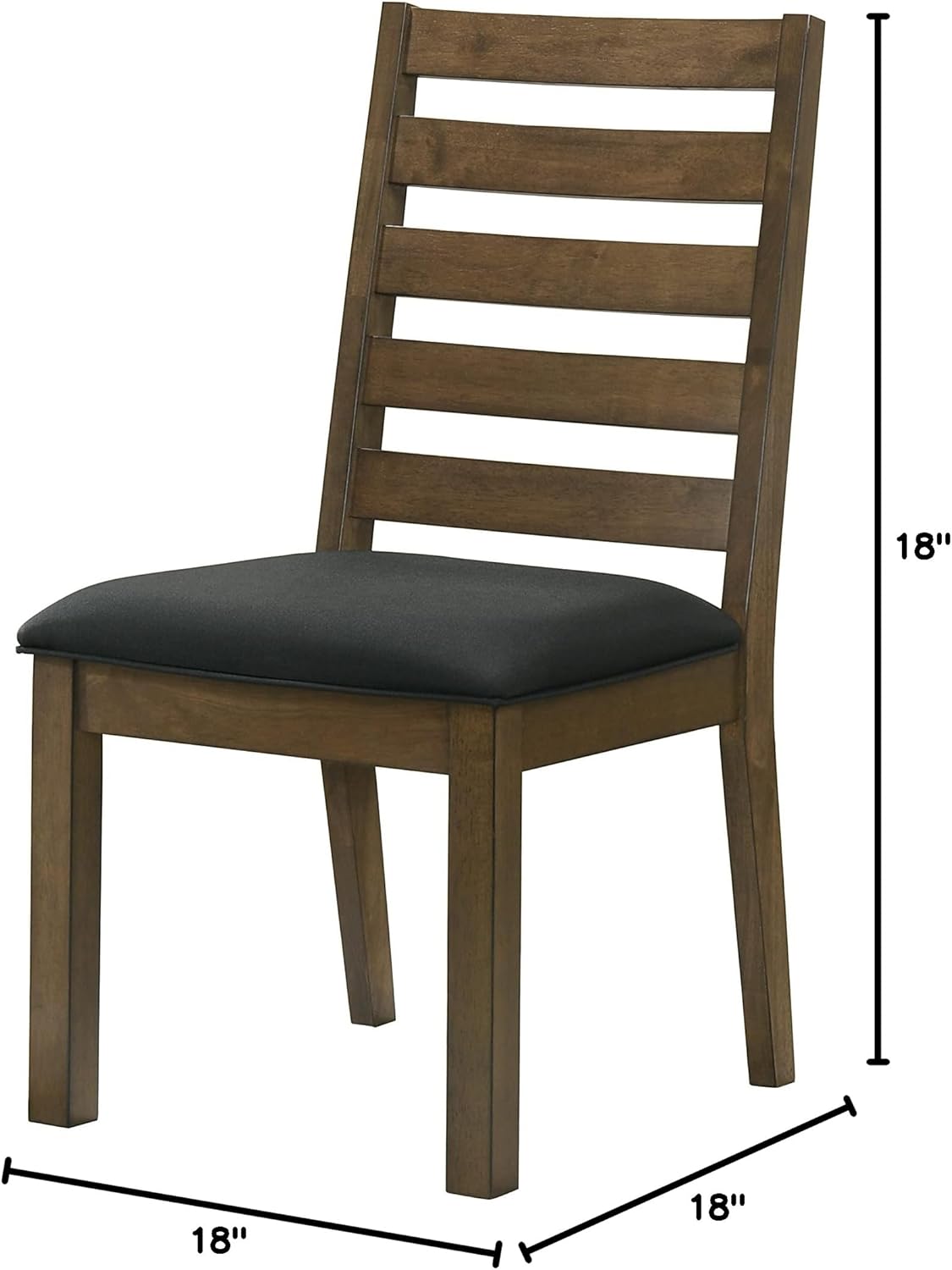 Dining Chairs Set of 2, Dining Room Chairs with Solid Wood Legs, Kitchen Chairs with Cushion (Style2, Set of 2)