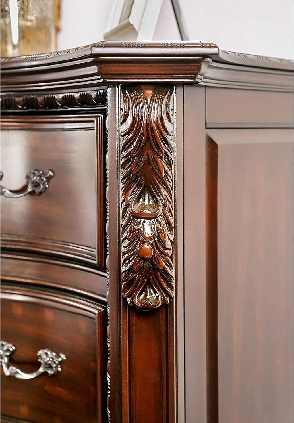 Traditional Style Antique Cherry Finish Solid Wood Nightstand (Nightstand)
