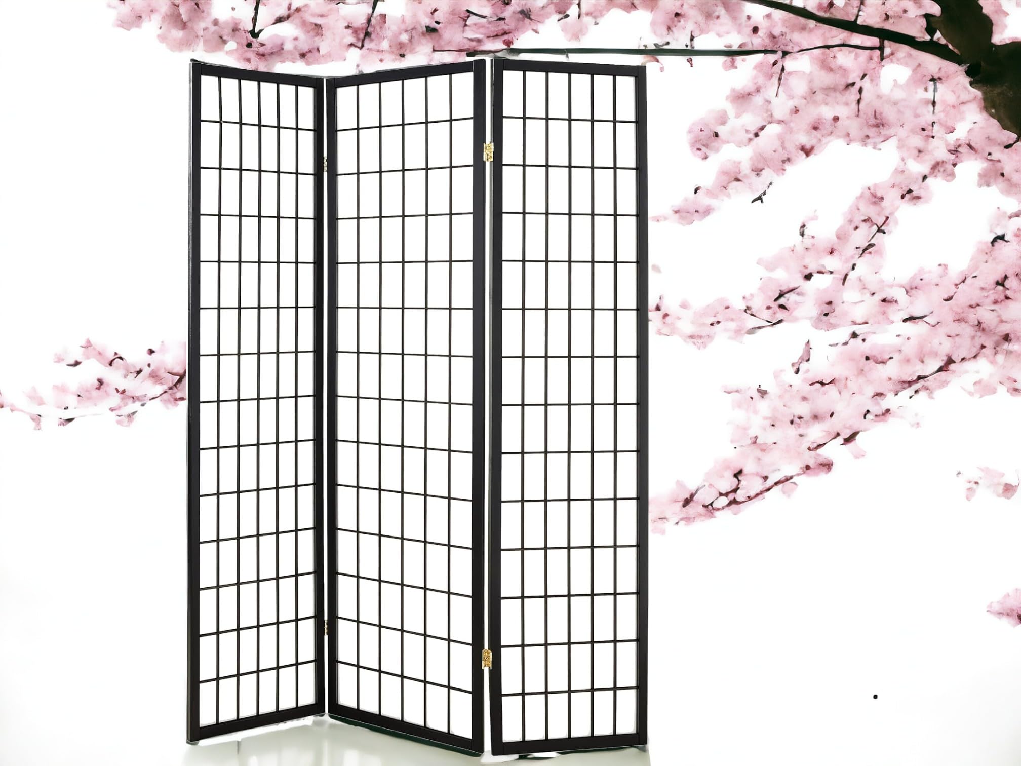 3 Panels Room Divider Privacy Screen Shoji Divider 6ft High Japanese Style Privacy Room Divider (Natural, 3 Panels)