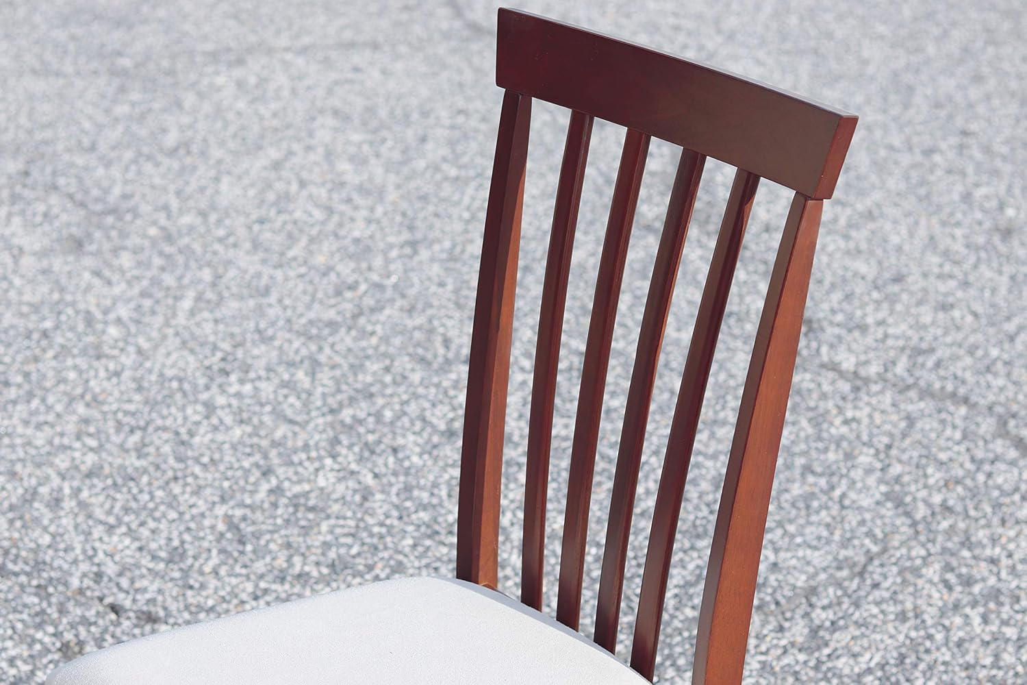 Dining Chairs Set of 2, Wooden Legs Dining Chair, Padded Upholstered Microfiber Seat Kitchen Chair Wooden Chairs (Set of 2) (Wooden Brown)