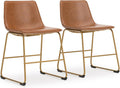 Liveasy Furniture Mid-Century Modern Bucket Seat Dining Chairs Set of 2, Toast – main product photo