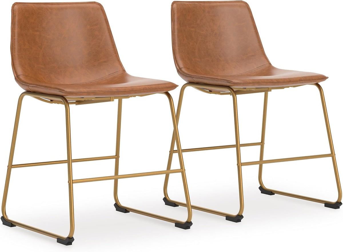 Liveasy Furniture Mid-Century Modern Bucket Seat Dining Chairs Set of 2, Toast – main product photo