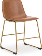Liveasy Furniture Mid-Century Modern Bucket Seat Dining Chairs Set of 2, Toast – detail view 4