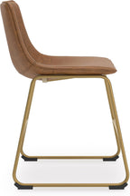 Liveasy Furniture Mid-Century Modern Bucket Seat Dining Chairs Set of 2, Toast – detail view 6