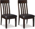 Liveasy Furniture Modern Farmhouse Dining Chairs Set of 2, Faux Leather – main product photo