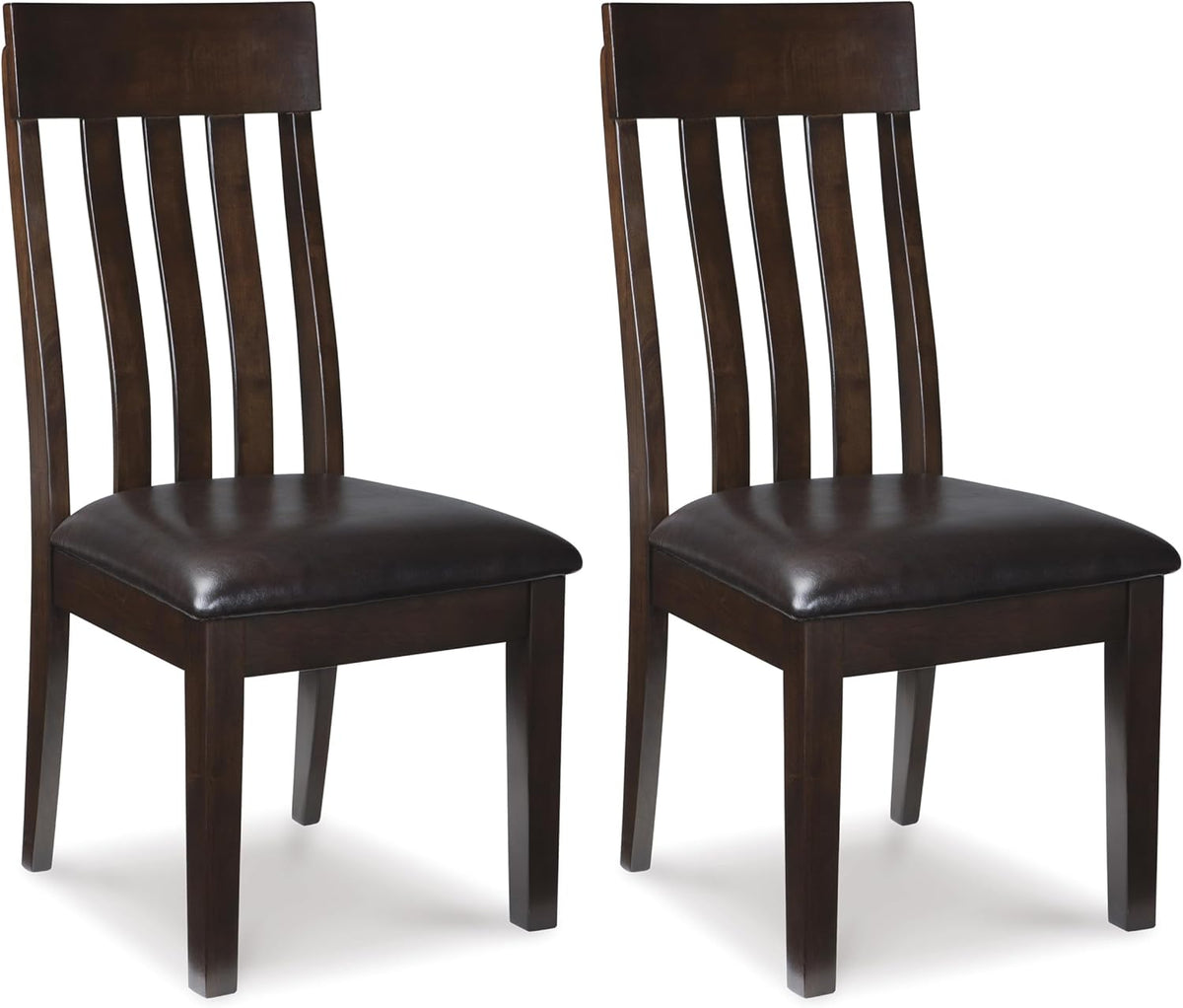 Liveasy Furniture Modern Farmhouse Dining Chairs Set of 2, Faux Leather – main product photo