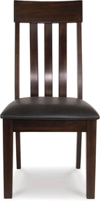 Liveasy Furniture Modern Farmhouse Dining Chairs Set of 2, Faux Leather – detail view 3