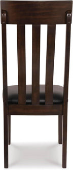 Liveasy Furniture Modern Farmhouse Dining Chairs Set of 2, Faux Leather – detail view 4