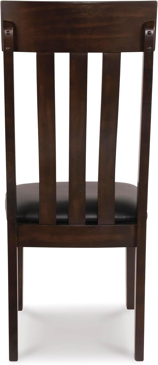 Liveasy Furniture Modern Farmhouse Dining Chairs Set of 2, Faux Leather – detail view 4