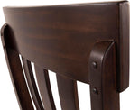 Liveasy Furniture Modern Farmhouse Dining Chairs Set of 2, Faux Leather – detail view 6