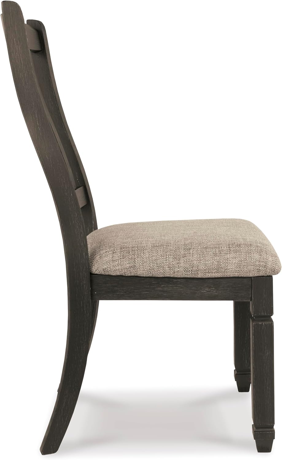 Liveasy Furniture Urban Farmhouse Upholstered Dining Chairs Set of 2, Slat Back – detail view 3
