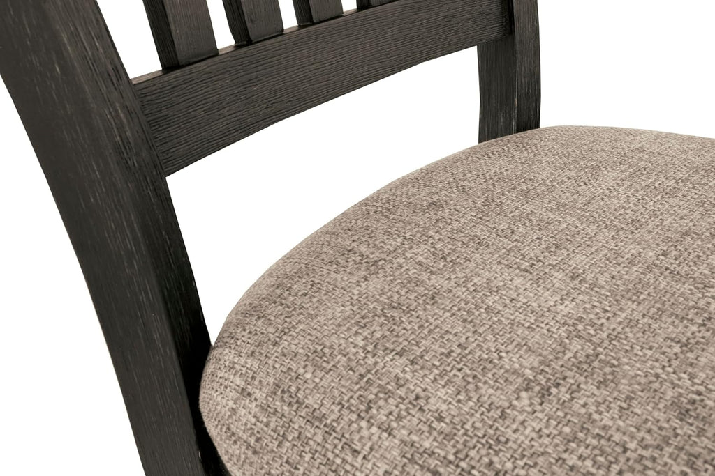 Liveasy Furniture Urban Farmhouse Upholstered Dining Chairs Set of 2, Slat Back – detail view 7